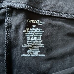 George Classic Black 3X leggings